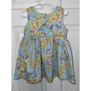 Blueberi Boulevard Girls Toddler 2T Blue Floral Sundress Cottagecore Dress